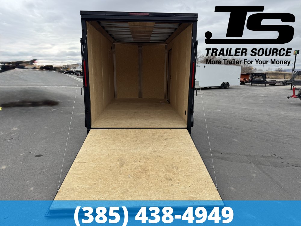 7x14 Look ST DLX Enclosed Cargo Trailer - 7'0" Interior - 7K GVWR - .080 PolyCor, Alloy Wheels, Black Out Package
