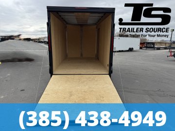 7x14 Look ST DLX Enclosed Cargo Trailer - 7'0" Interior - 7K GVWR - .080 PolyCor, Alloy Wheels, Black Out Package
