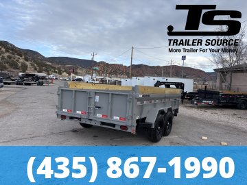 7x14 Liberty LD Dump Trailer - 24" Sides - 15.4K GVWR - 2 Tone Color, Detach and Defend Coupler