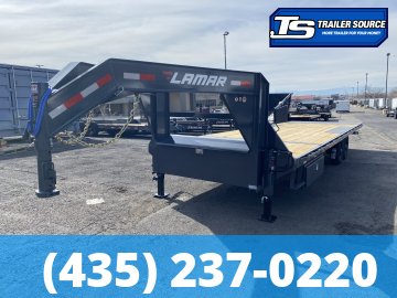 8.5x26 Lamar FA Gooseneck Deckover Tilt Trailer - 14K GVWR -