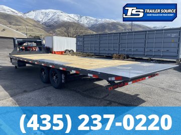 8.5x26 Lamar FA Gooseneck Deckover Tilt Trailer - 14K GVWR -
