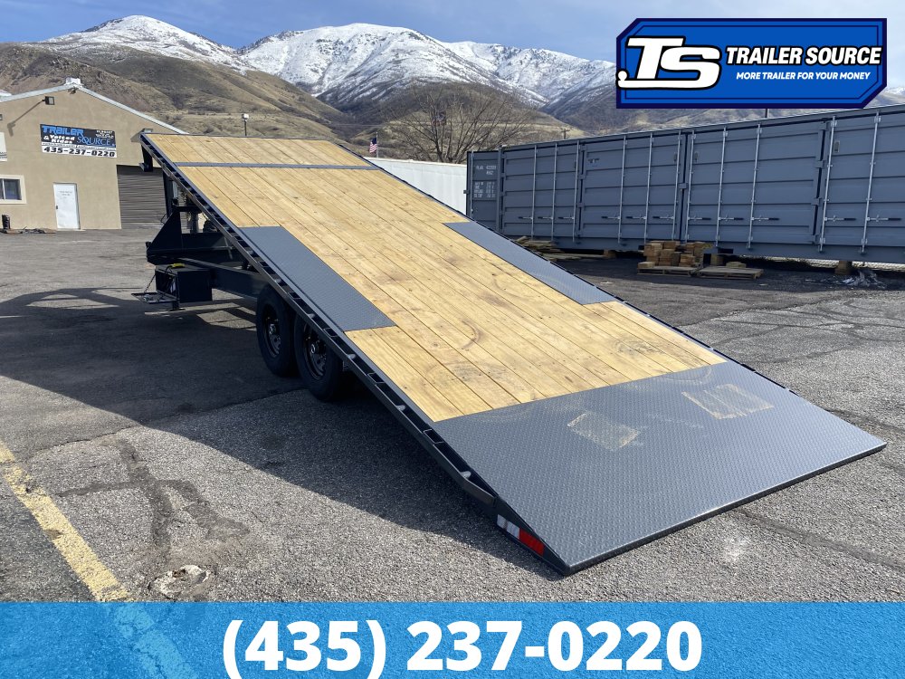 8.5x26 Lamar FA Gooseneck Deckover Tilt Trailer - 14K GVWR -