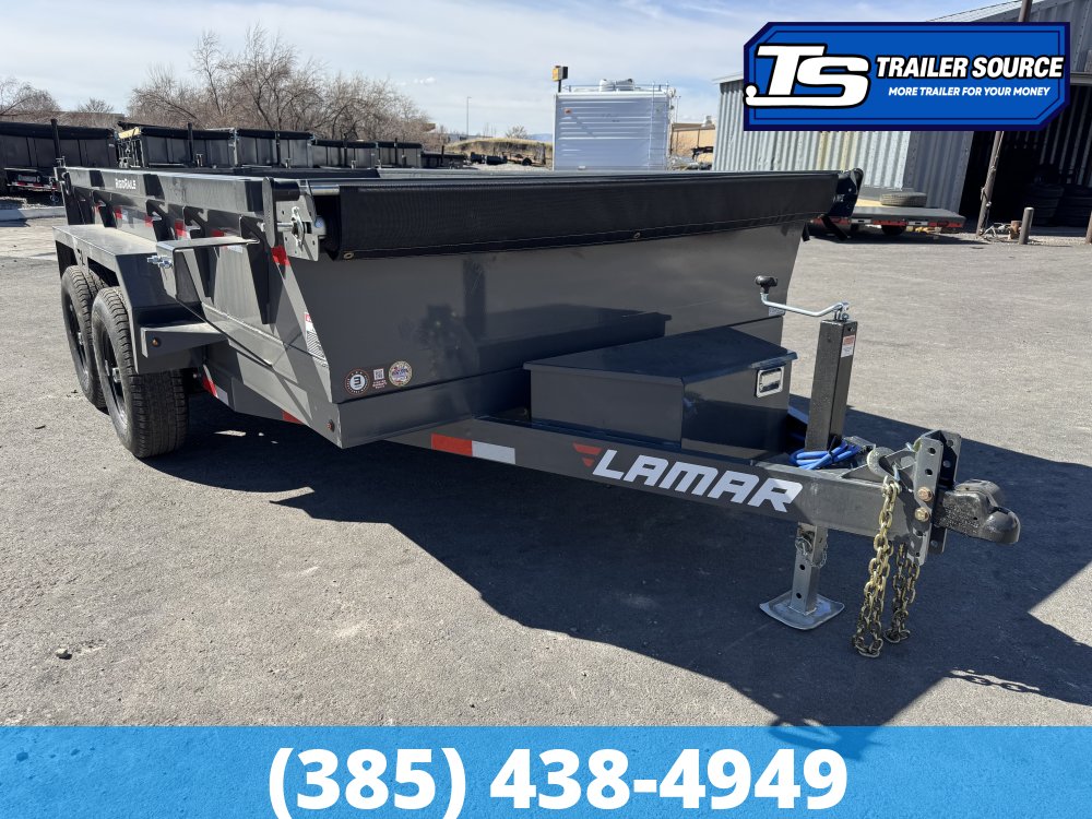 6.5x12 Lamar DM Dump Trailer - 18" Sides - 10K GVWR -