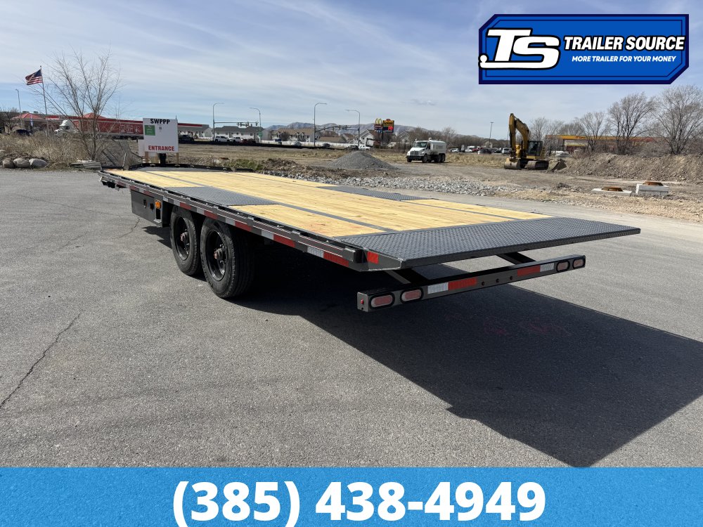 8.5x22 Diamond C DET 210 Deckover Tilt Trailer - 23K GVWR -