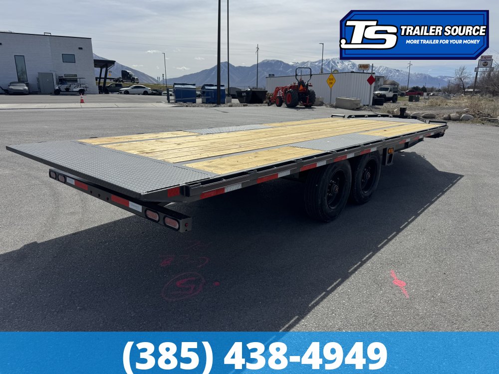 8.5x22 Diamond C DET 210 Deckover Tilt Trailer - 23K GVWR -