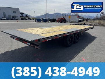 8.5x22 Diamond C DET 210 Deckover Tilt Trailer - 23K GVWR -