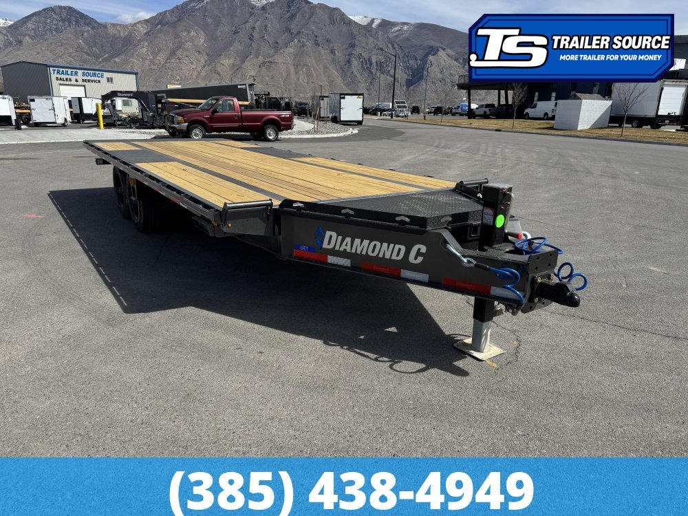 8.5x22 Diamond C DET 210 Deckover Tilt Trailer - 23K GVWR -