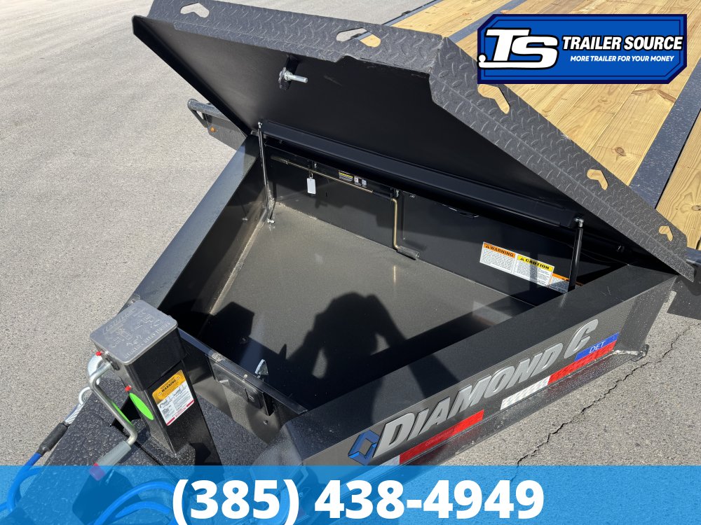 8.5x22 Diamond C DET 210 Deckover Tilt Trailer - 23K GVWR -
