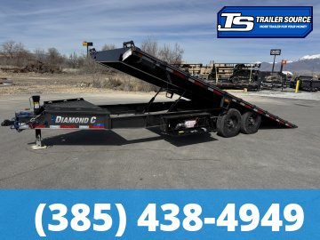 8.5x22 Diamond C DET 210 Deckover Tilt Trailer - 23K GVWR -