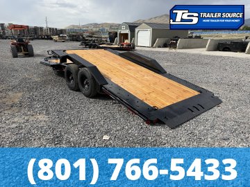 8.5x22 Double A Pro Series CT Tilt Trailer - 15.4K GVWR - Wide Body w/ Drive Over Fenders