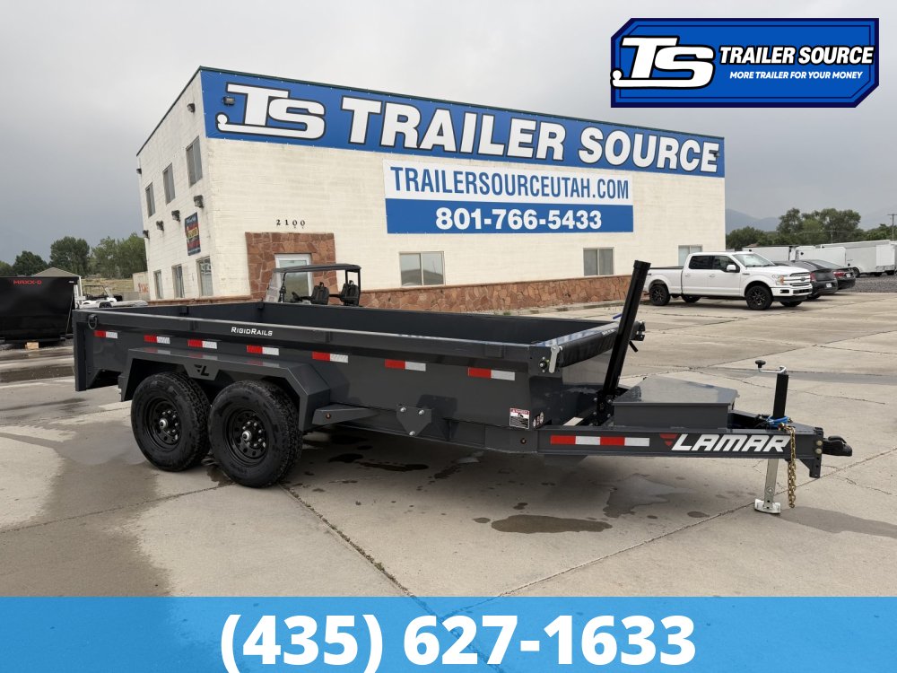 7x14 Lamar DG Dump Trailer - 14K GVWR -