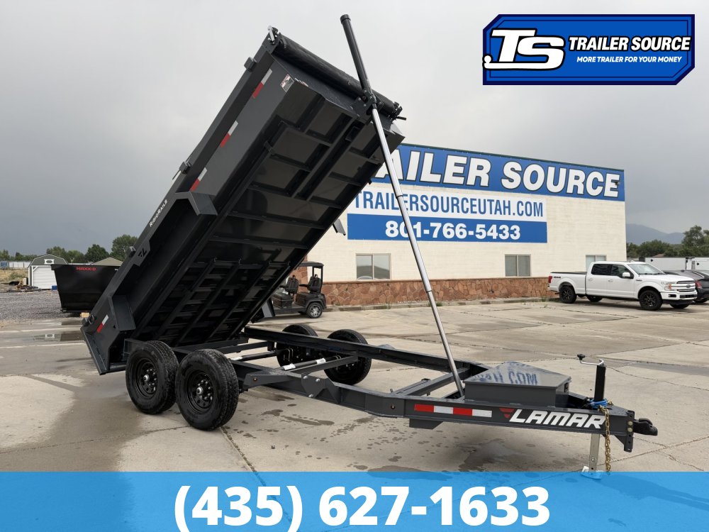 7x14 Lamar DG Dump Trailer - 14K GVWR -