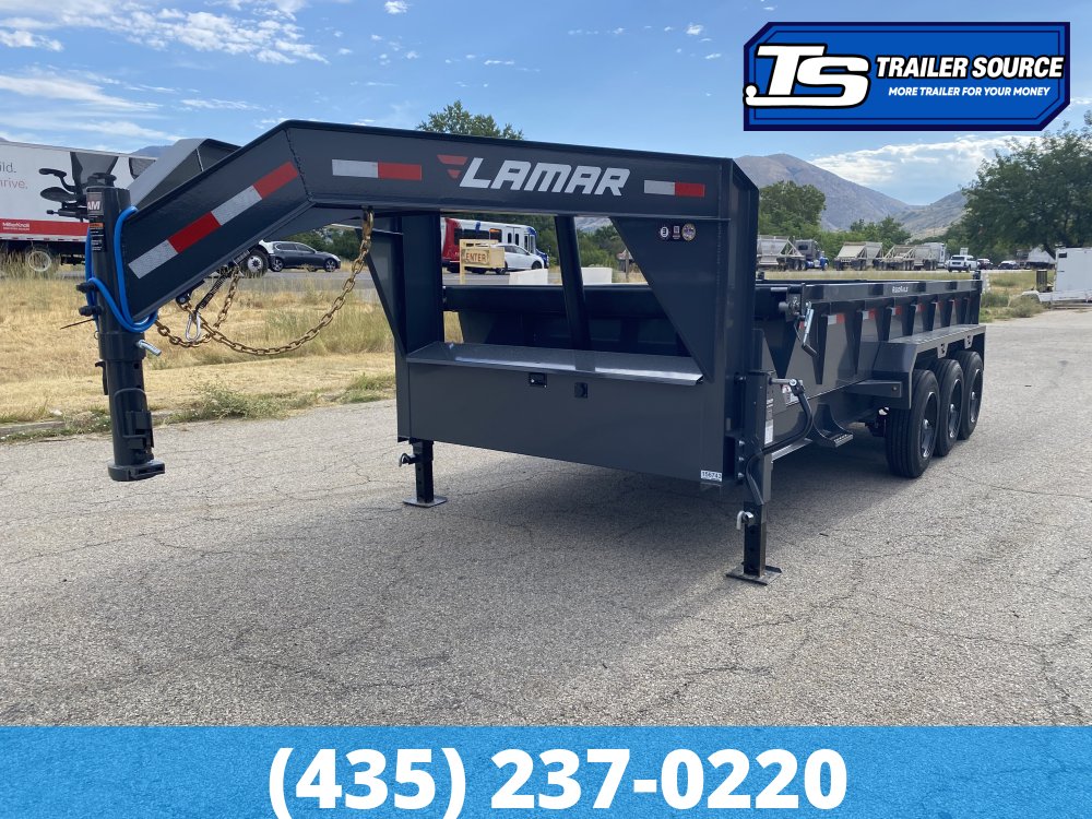 7x16 Lamar DT Gooseneck Dump