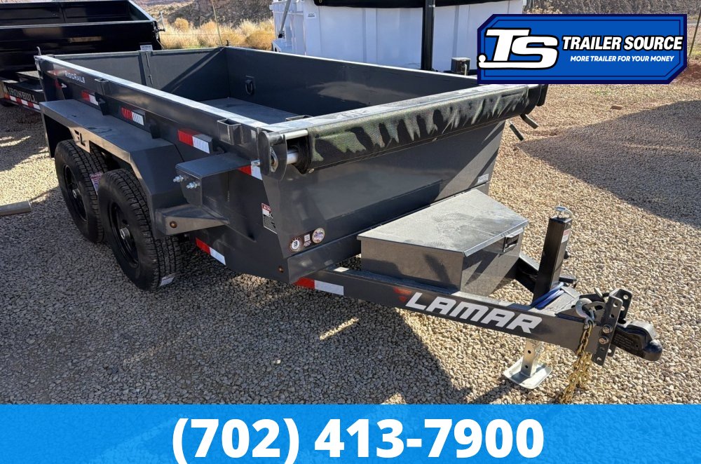 5x10 Lamar DS Dump Trailer - 18" Sides - 10K GVWR -