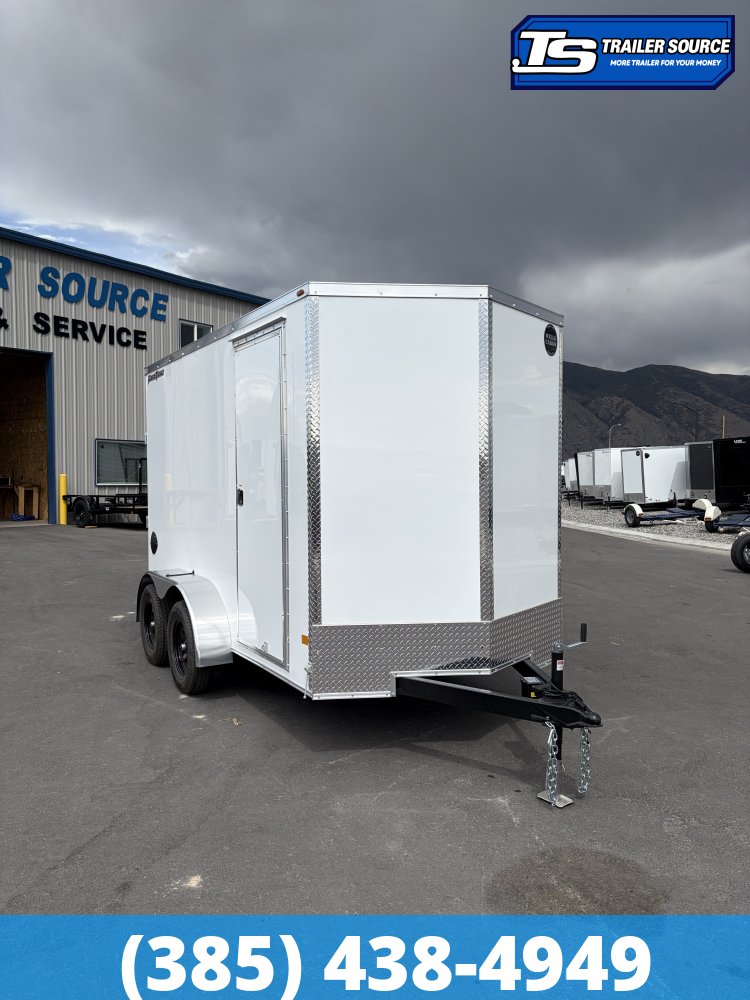 6x12 Wells Cargo Fast Trac Deluxe Enclosed Cargo Trailer - 7'0" Interior - 7K GVWR - .080 PolyCor, Ramp Door, Ramp Extension