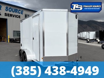 6x12 Wells Cargo Fast Trac Deluxe Enclosed Cargo Trailer - 7'0" Interior - 7K GVWR - .080 PolyCor, Ramp Door, Ramp Extension