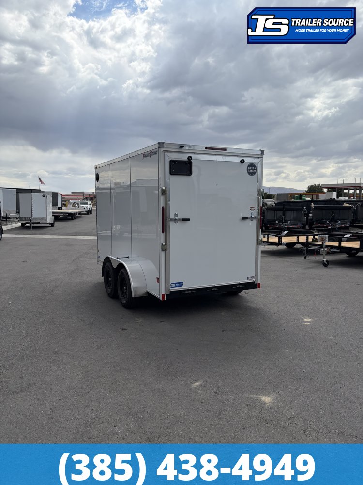 6x12 Wells Cargo Fast Trac Deluxe Enclosed Cargo Trailer - 7'0" Interior - 7K GVWR - .080 PolyCor, Ramp Door, Ramp Extension