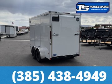 6x12 Wells Cargo Fast Trac Deluxe Enclosed Cargo Trailer - 7'0" Interior - 7K GVWR - .080 PolyCor, Ramp Door, Ramp Extension