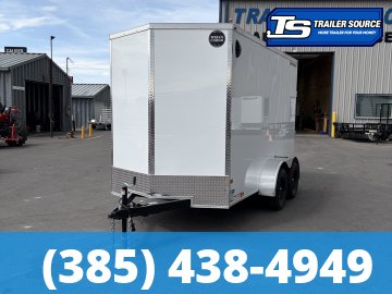 6x12 Wells Cargo Fast Trac Deluxe Enclosed Cargo Trailer - 7'0" Interior - 7K GVWR - .080 PolyCor, Ramp Door, Ramp Extension