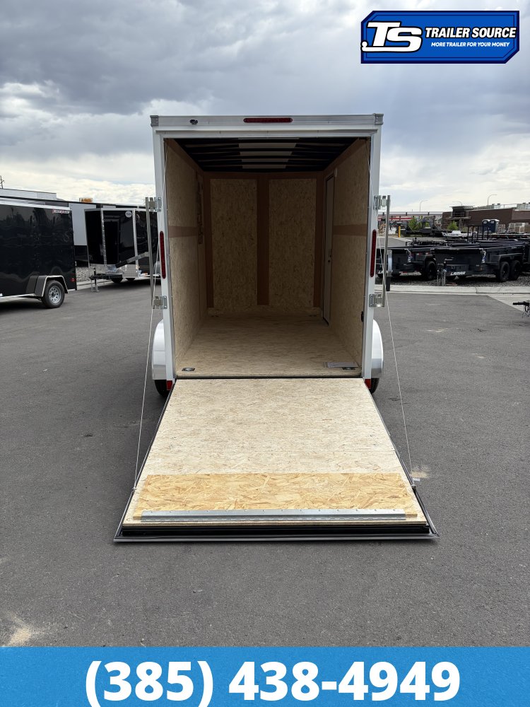 6x12 Wells Cargo Fast Trac Deluxe Enclosed Cargo Trailer - 7'0" Interior - 7K GVWR - .080 PolyCor, Ramp Door, Ramp Extension