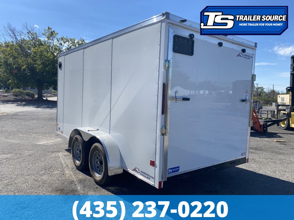 7x14 American Hauler Arrow Enclosed Cargo Trailer - 6'6" Interior - 7K GVWR - .080 PolyCor