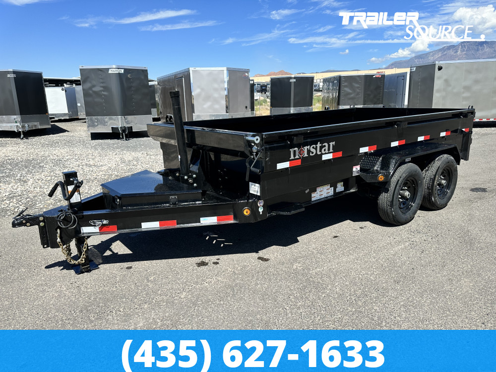 7x14 Norstar Iron Bull DXB 24" Sides 14K Dump Trailer