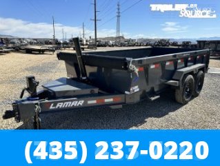 7x14 Lamar DT Telescopic 24" Sides 14K Dump Trailer