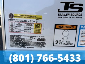 8.5x16 American Hauler Arrow Deluxe ATV Trailer - 7'0" Interior - 7K GVWR - Dovetail