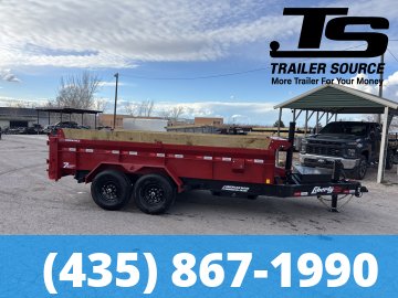 7x14 Liberty LD Dump Trailer - 24" Sides - 15.4K GVWR - 2 Tone Color