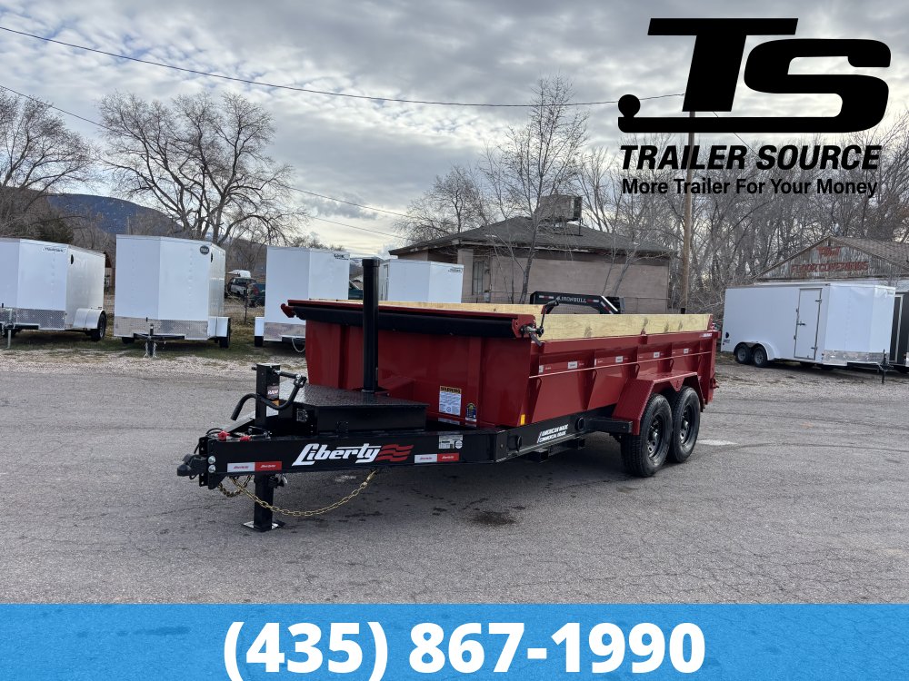 7x14 Liberty LD Dump Trailer - 24" Sides - 15.4K GVWR - 2 Tone Color