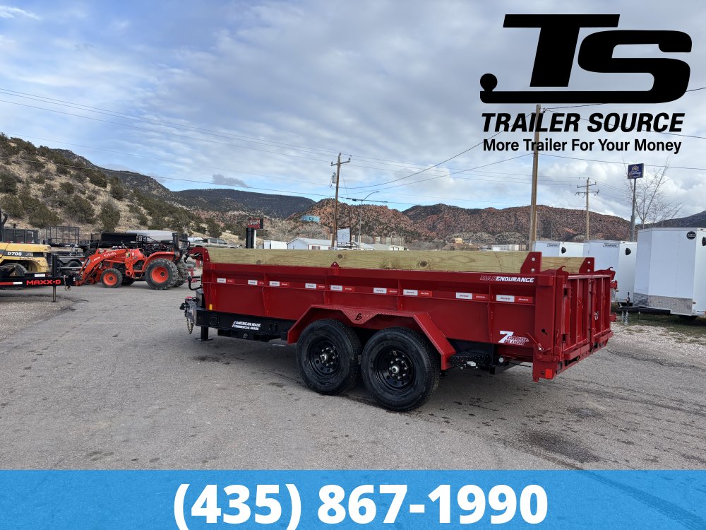 7x14 Liberty LD Dump Trailer - 24" Sides - 15.4K GVWR - 2 Tone Color