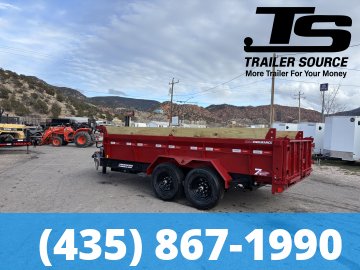 7x14 Liberty LD Dump Trailer - 24" Sides - 15.4K GVWR - 2 Tone Color