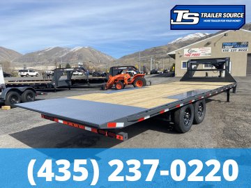 8.5x24 Lamar FA Gooseneck Deckover Tilt Trailer - 14K GVWR -