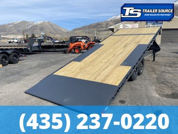 8.5x24 Lamar FA Gooseneck Deckover Tilt Trailer - 14K GVWR -