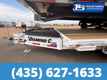 8.5x22 Diamond C DET 210 Deckover Tilt Trailer - 23K GVWR - Torsion Axles