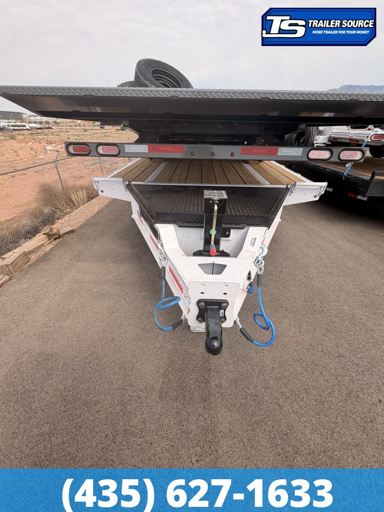8.5x22 Diamond C DET 210 Deckover Tilt Trailer - 23K GVWR - Torsion Axles