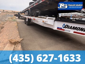 8.5x22 Diamond C DET 210 Deckover Tilt Trailer - 23K GVWR - Torsion Axles