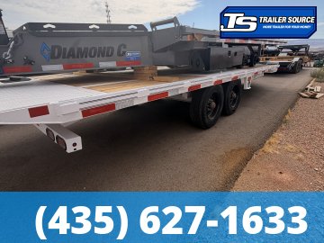 8.5x22 Diamond C DET 210 Deckover Tilt Trailer - 23K GVWR - Torsion Axles