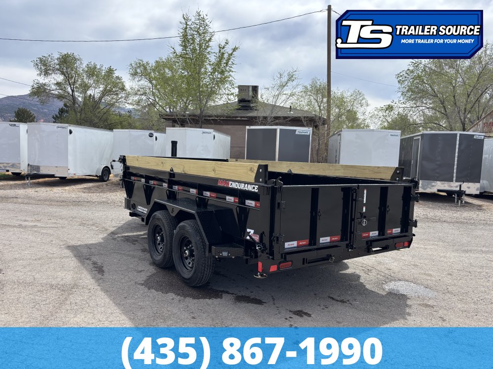 7x14 Liberty LD Dump Trailer - 24" Sides - 15.4K GVWR -