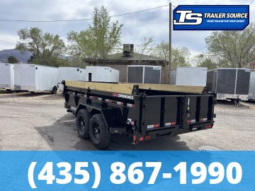7x14 Liberty LD Dump Trailer - 24" Sides - 15.4K GVWR -