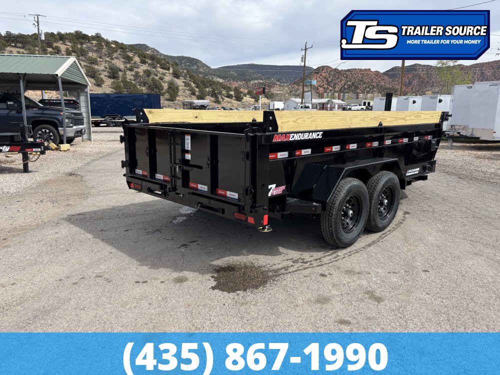 7x14 Liberty LD Dump Trailer - 24" Sides - 15.4K GVWR -