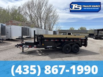 7x14 Liberty LD Dump Trailer - 24" Sides - 15.4K GVWR -