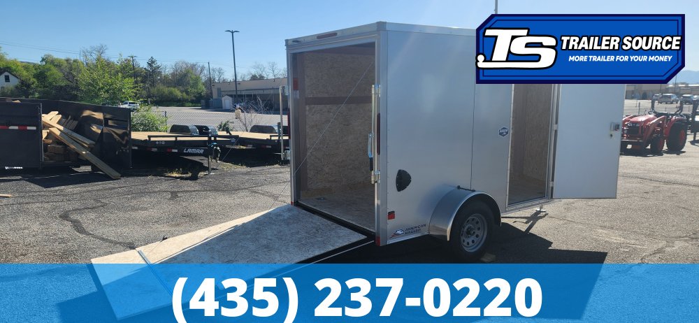 6x10 American Hauler Arrow Deluxe Enclosed Cargo Trailer - 6'0" Interior - 3.5K GVWR - Ramp Door