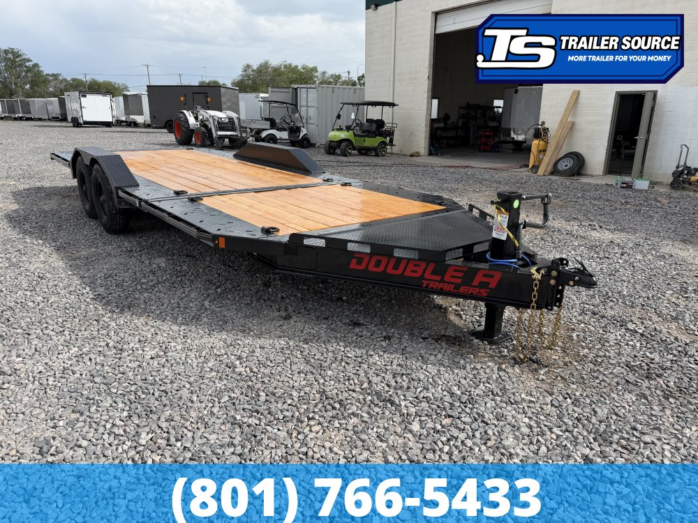 8.5x22 Double A Pro Series CT Tilt Trailer - 17.5K GVWR - Wide Body w/ Drive Over Fenders