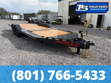 8.5x22 Double A Pro Series CT Tilt Trailer - 17.5K GVWR - Wide Body w/ Drive Over Fenders