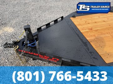 8.5x22 Double A Pro Series CT Tilt Trailer - 17.5K GVWR - Wide Body w/ Drive Over Fenders
