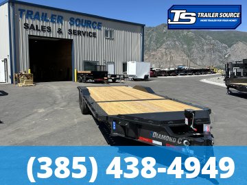 8.5x24 Diamond C HXD 207 Wide Body w/ Drive Over Fenders Tilt Trailer - 15.5K GVWR -