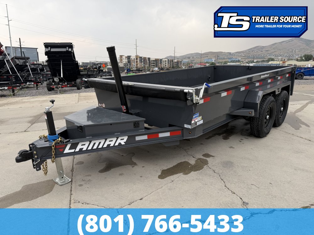 7x14 Lamar DG Dump Trailer - 14K GVWR -