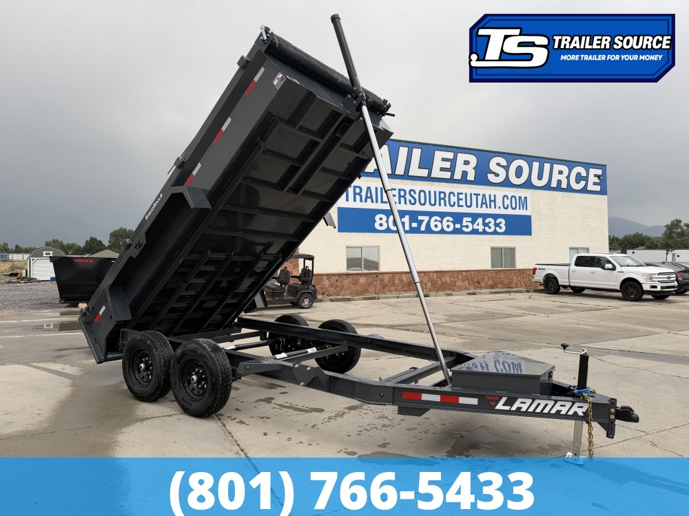 7x14 Lamar DG Dump Trailer - 14K GVWR -