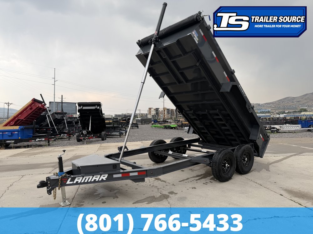 7x14 Lamar DG Dump Trailer - 14K GVWR -